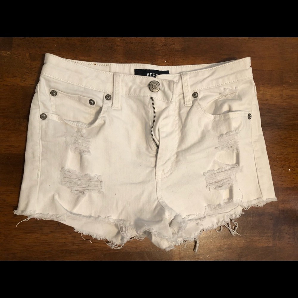 Aeropostale High Rise Skinny Shorts